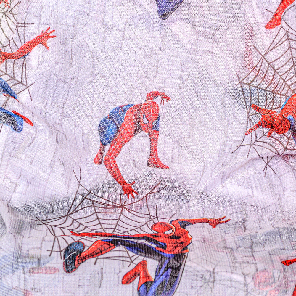 Spider-Man_Weiss_Stoffmuster